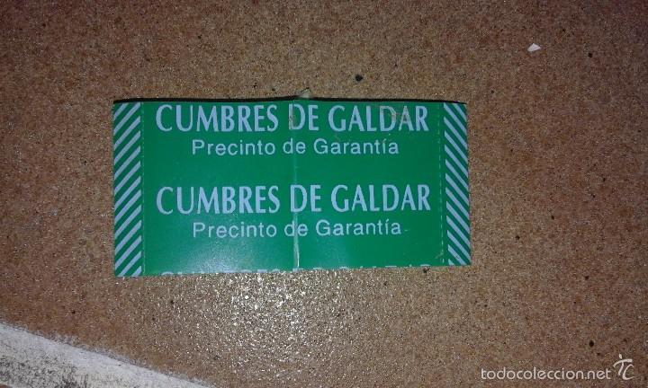 Collezionismo di Coca-Cola e Pepsi: Precinto botella agua Gran Canaria Cumbres de Galdar