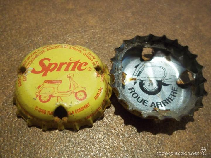 Collectionnisme de Coca-Cola et Pepsi: RARISIMA Y DIFICIL CHAPA REFRESCO SPRITE AFRICAN SOBOA SENEGAL TRASERA ROUE ARRIERE