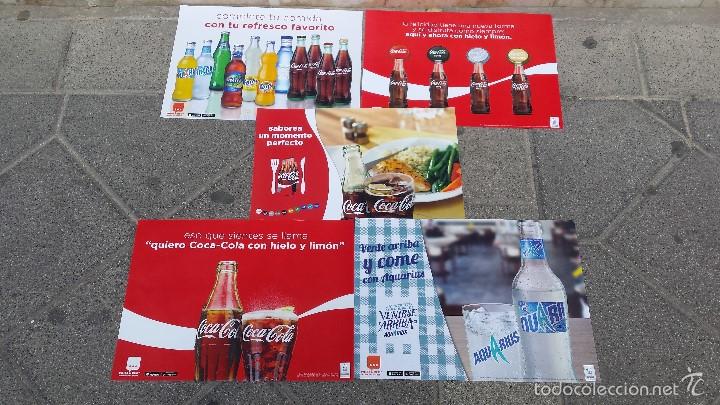 Collectionnisme de Coca-Cola et Pepsi: LOTE 5 POSTER MANTELES COCA COLA COCACOLA