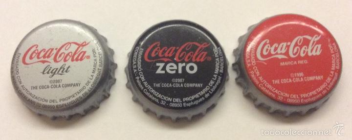 Coleccionismo de Coca-Cola y Pepsi: CHAPA COCA-COLA, COCA-COLA LIGHT, COCA-COLA ZERO - Foto 1