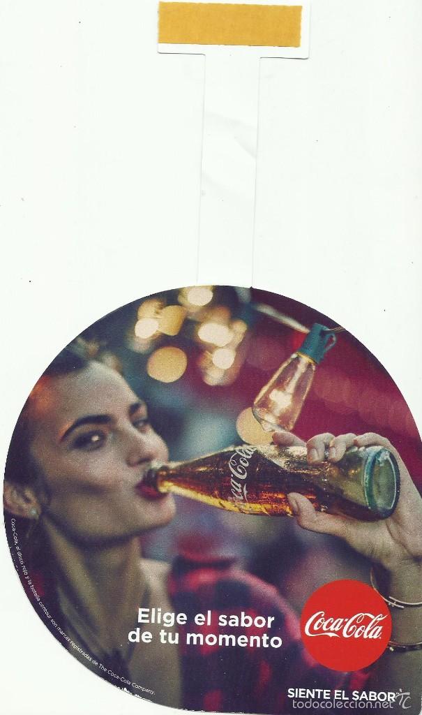 Coleccionismo de Coca-Cola y Pepsi: Anuncio de Coca cola nuevo en plastico semi duro