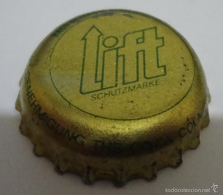 Coleccionismo de Coca-Cola y Pepsi: (TC-2) CHAPA TAPON CORONA LIFT COCA COLA ALEMANA CON CROMO DEPORTISTA KURT BENDLIN