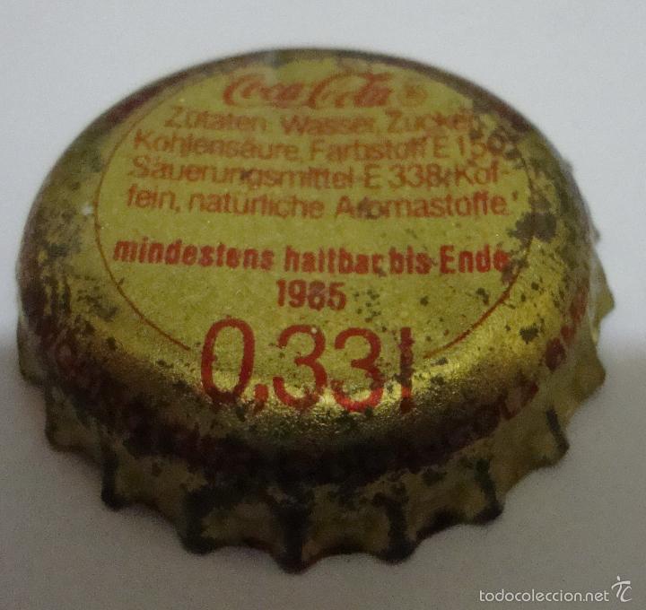 Coleccionismo de Coca-Cola y Pepsi: (TC-2) CHAPA TAPON CORONA COCA COLA ALEMANA CON CROMO DEPORTISTA RITA WILDEN