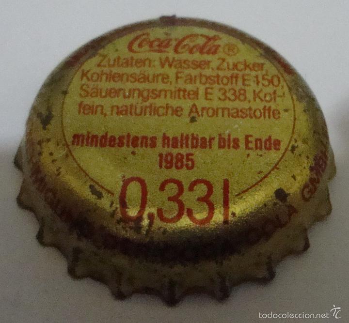 Coleccionismo de Coca-Cola y Pepsi: (TC-2) CHAPA TAPON CORONA COCA COLA ALEMANA CON CROMO DEPORTISTA KLAUS TEFELMEIER