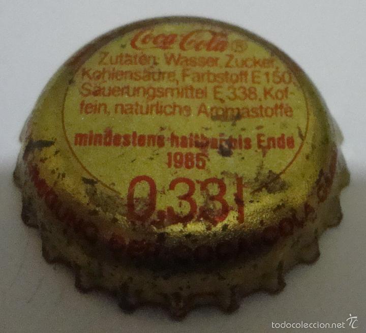 Coleccionismo de Coca-Cola y Pepsi: (TC-2) CHAPA TAPON CORONA COCA COLA ALEMANA CON CROMO DEPORTISTA CORNELIA HANISCH