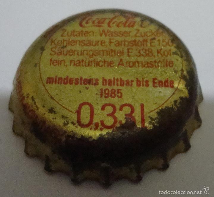 Collectionnisme de Coca-Cola et Pepsi: (TC-2) CHAPA TAPON CORONA COCA COLA ALEMANA CON CROMO DEPORTISTA ELFRIEDE KAUN
