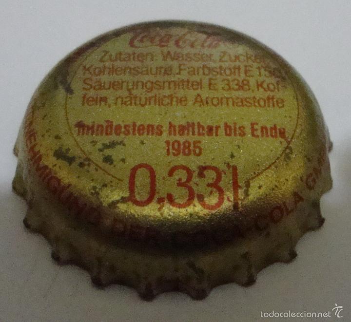 Collectionnisme de Coca-Cola et Pepsi: (TC-2) CHAPA TAPON CORONA COCA COLA ALEMANA CON CROMO DEPORTISTA PATRIZ ILG