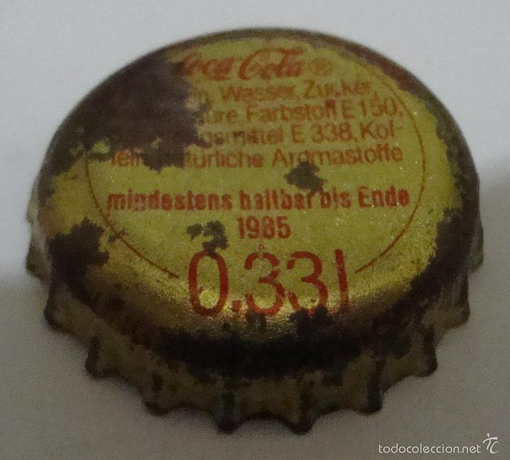 Collectionnisme de Coca-Cola et Pepsi: (TC-2) CHAPA TAPON CORONA COCA COLA ALEMANA CON CROMO DEPORTISTA GABY BUSSMANN