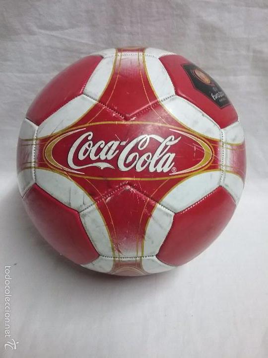 Sammeln von Coca-Cola und Pepsi: BAL&Oacute;N DE F&Uacute;TBOL PORTUGAL UEFA EURO 2004 PUBLICIDAD DE COCA COLA