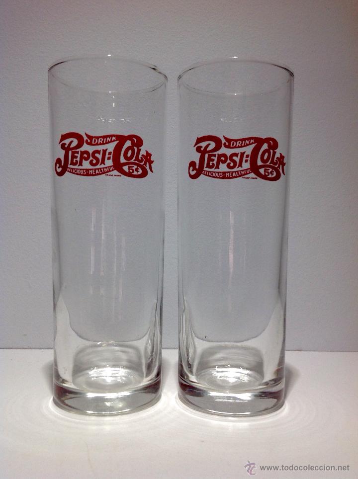 Collecting of Coca-Cola and Pepsi: 2 ANTIGUOS VASOS DE PEPSI