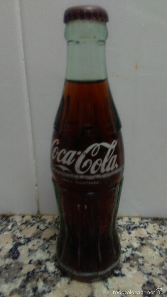 Colecionismo de Coca-Cola e Pepsi: ANTIGUA BOTELLA COCA COLA SERIGRAFIADA CON LIQUIDO ORIGINAL