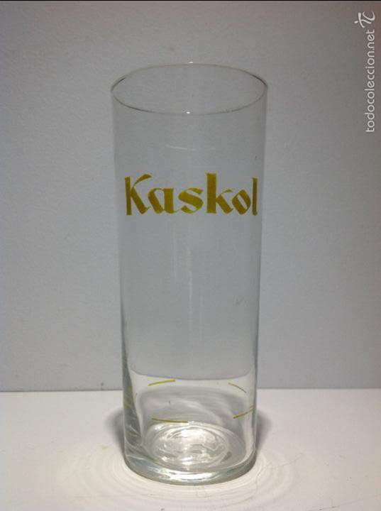 Sammeln von Coca-Cola und Pepsi: ANTIGUO VASO DE KASKOL, SERIGRAFIA AMARILLA