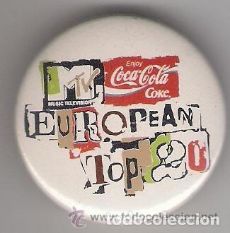 Collectionnisme de Coca-Cola et Pepsi: -43984 CHAPA PINS COCA COLA, EUROPEAN TOP 20, PUBLICIDAD BEBIDAS, CON IMPERDIBLE
