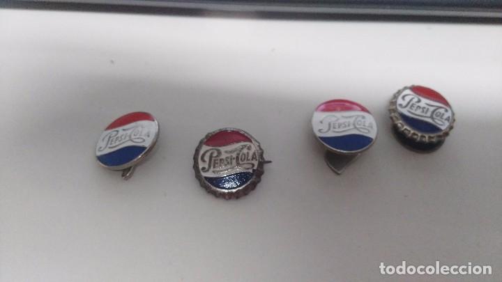 Colecionismo de Coca-Cola e Pepsi: lote de pins antiguos de pepsi cola