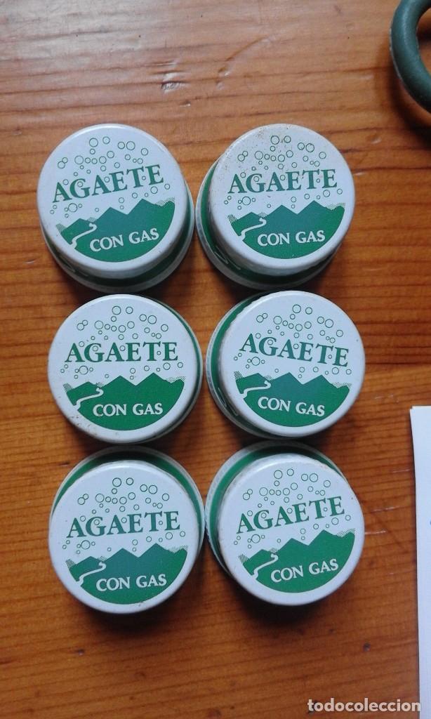Collezionismo di Coca-Cola e Pepsi: Vendo 6 antiguo tapon rosca agua Gaseosa agaete berrazales Canarias descatalogado SIN USAR precinto