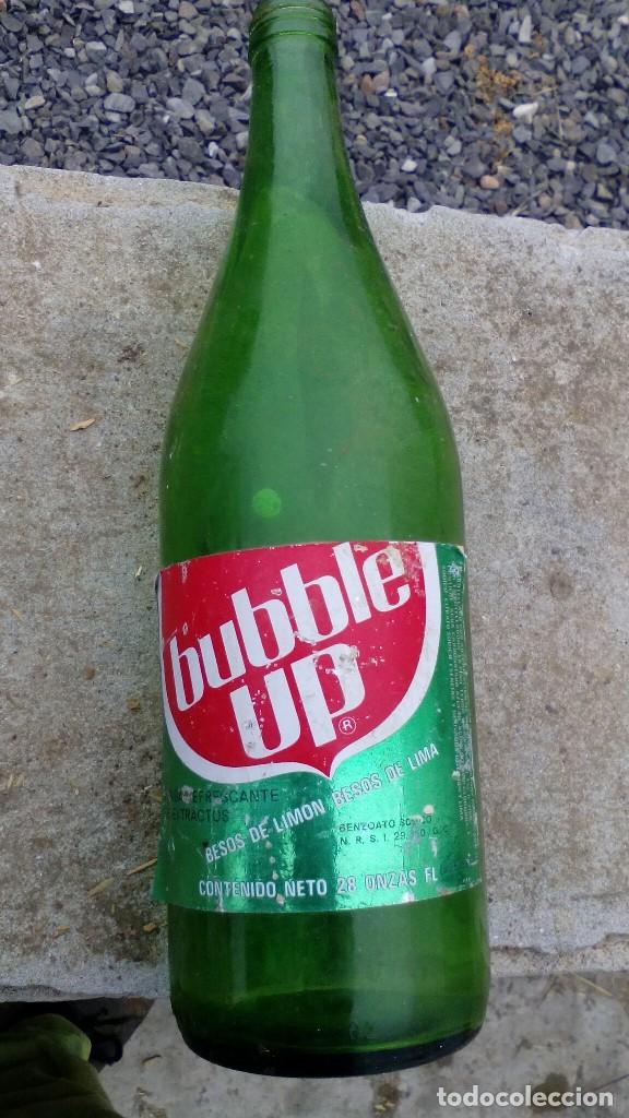 Colecionismo de Coca-Cola e Pepsi: BOTELLA BUBBLE UP LIMA-LIM&Oacute;N. EMBOTELLADORA EL PINO. GRAN CANARIA.