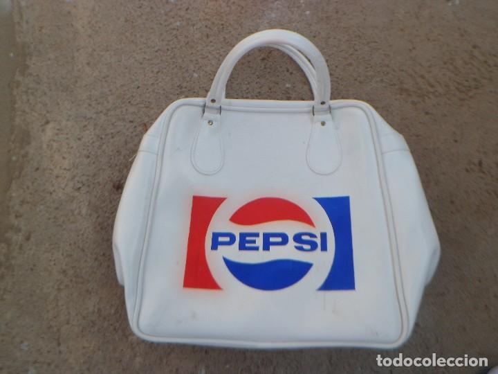 Colecionismo de Coca-Cola e Pepsi: Antigua bolsa de PEPSI PEPSI-COLA A&Ntilde;OS 60 / 70 - Buen estado