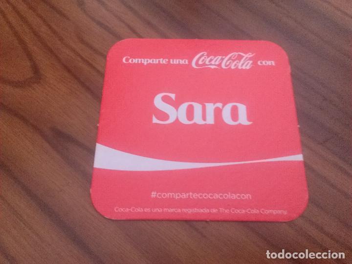 Collectionnisme de Coca-Cola et Pepsi: POSAVASOS. COCA COLA. COMPARTE CON. SARA. BUEN ESTADO. SIN USAR. CART&Oacute;N