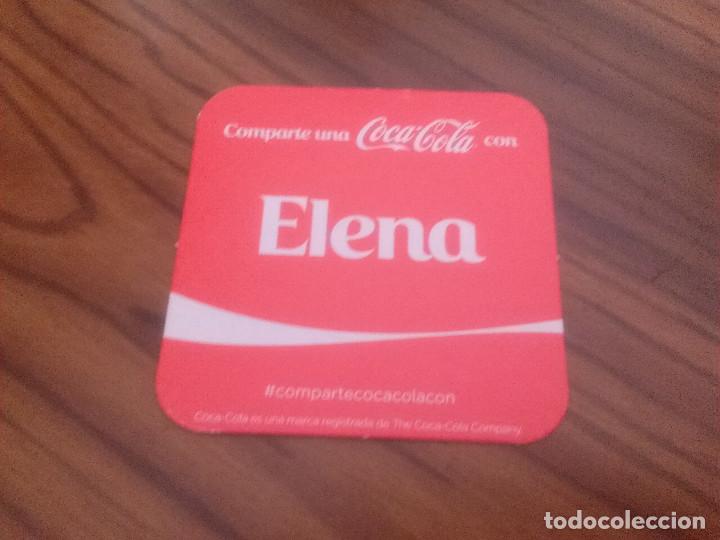 Collectionnisme de Coca-Cola et Pepsi: POSAVASOS. COCA COLA. COMPARTE CON. ELENA. BUEN ESTADO. SIN USAR. CART&Oacute;N