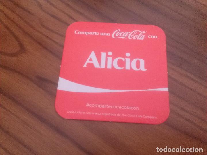 Collectionnisme de Coca-Cola et Pepsi: POSAVASOS. COCA COLA. COMPARTE CON. ALICIA. BUEN ESTADO. SIN USAR. CART&Oacute;N