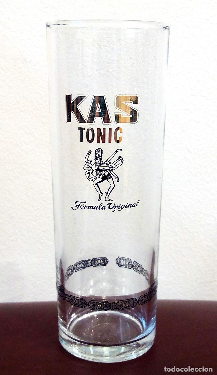 Colecionismo de Coca-Cola e Pepsi: VASO DE CRISTAL KAS TONIC - DE TUBO.