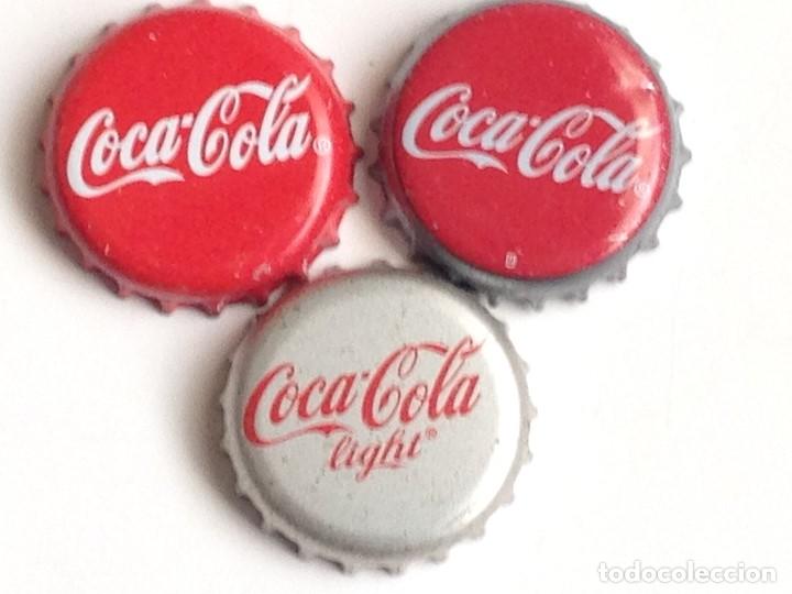 Collezionismo di Coca-Cola e Pepsi: Lote 3 Chapas Kronkorken Caps Tappi Coca Cola. Espa&ntilde;a