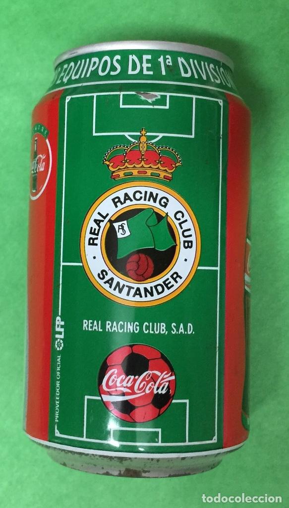 Sammeln von Coca-Cola und Pepsi: Lata de Coca cola - Racing de Santander - Equipos de f&uacute;tbol liga 96 - 97 ( 1996 - 1997)