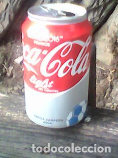 Colecionismo de Coca-Cola e Pepsi: Lata de Coca Cola light Euro 2016 uefa - Grecia 2004 - Cocacola