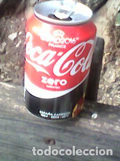 Colecionismo de Coca-Cola e Pepsi: Lata de Coca Cola Zero Euro 2016 uefa - Espa&ntilde;a - Cocacola