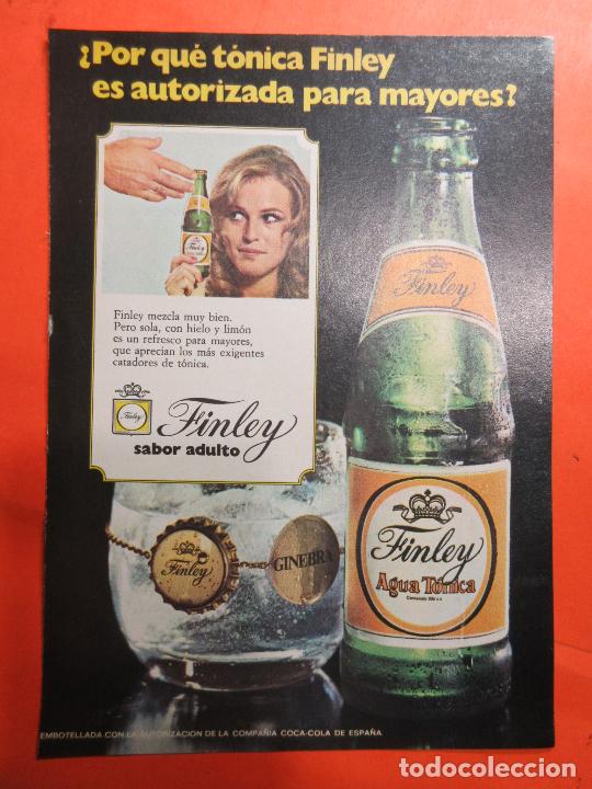 Sammeln von Coca-Cola und Pepsi: PUBLICIDAD 1972 - COLECCION REFRESCOS - TONICA FINLEY EMBOTELLADA POR COCA COLA