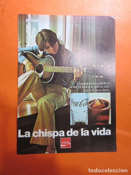 Sammeln von Coca-Cola und Pepsi: PUBLICIDAD 1971 - COLECCION REFRESCOS - COCA COLA LA CHISPA DE LA VIDA