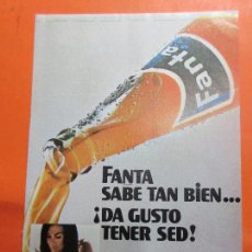 Coleccionismo de Coca-Cola y Pepsi: PUBLICIDAD 1971 - COLECCION REFRESCOS - FANTA EMBOTELLADA POR COCA COLA 