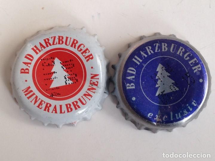 Sammeln von Coca-Cola und Pepsi: Lote 2 Chapas Kronkorken Caps Tappi Agua Mineral Bad Harzburguer. Alemania