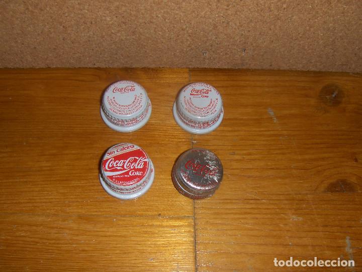 Coleccionismo de Coca-Cola y Pepsi: COCA COLA, 4 TAPONES DE ROSCA. - Foto 1