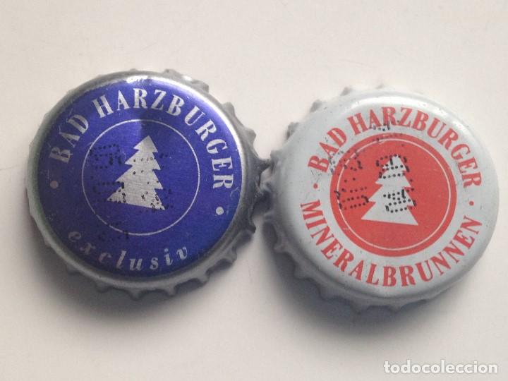 Sammeln von Coca-Cola und Pepsi: Lote 2 Chapas Kronkorken Caps Tappi Agua Mineral Bad Harzburguer. Alemania