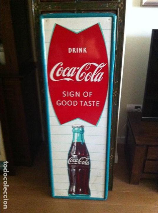 vintage 1960 coca-cola tin advertising sign wit - Buy Coca-Cola