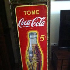 Coleccionismo de Coca-Cola y Pepsi: VINTAGE TOME COCA-COLA 5 CENTS CANADIAN TIN SIGN ORIGINAL/ ANTIGUA CHAPA PLACA LETERO COCA COLA COKE
