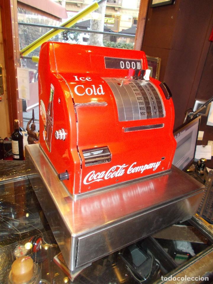 Collectionnisme de Coca-Cola et Pepsi: REGISTRADORA CON TEM&Aacute;TICA DE COCA COLA RESTAURADA Y FUNCIONANDO (F6)