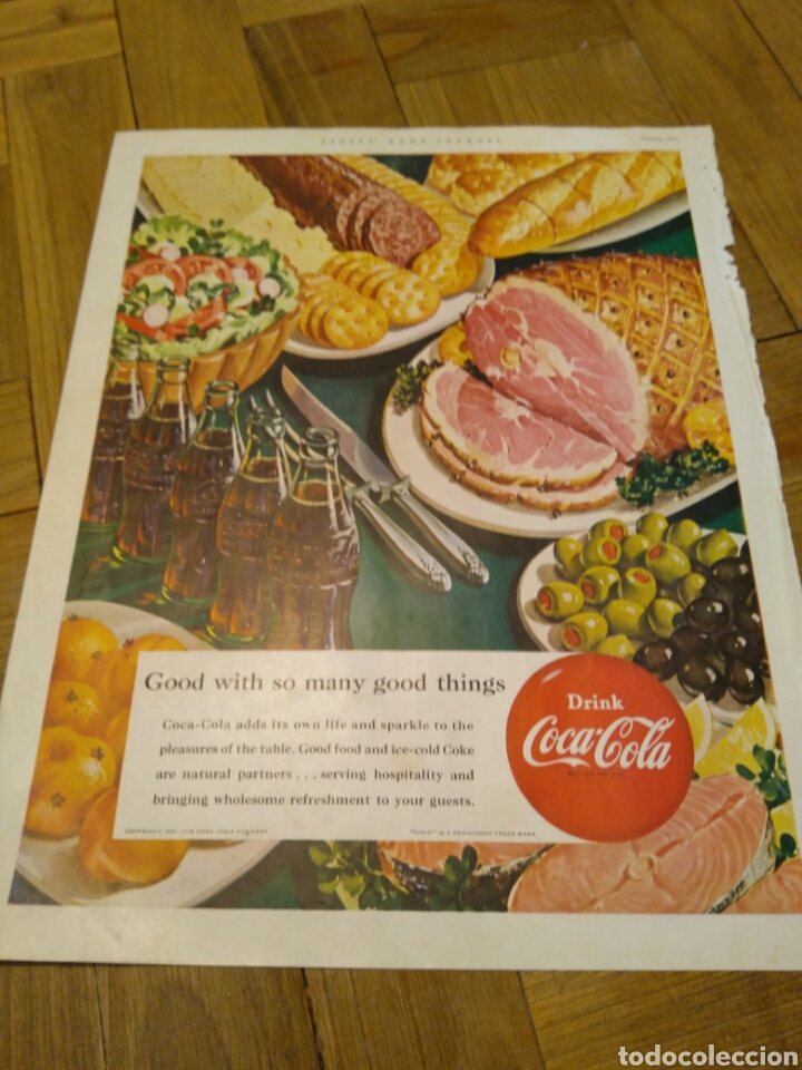 Collectionnisme de Coca-Cola et Pepsi: Anuncio Coca Cola. Coke. Revista Ladies Home Journal a&ntilde;o 1951 USA. Estados Unidos. 34x27 cms
