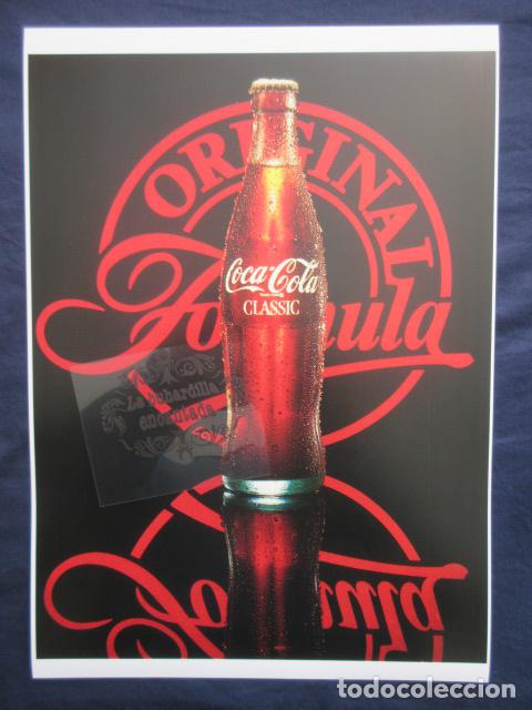 Coleccionismo de Coca-Cola y Pepsi: CARTEL - REPRODUCCION ANTIGUA PUBLICIDAD COCA COLA - TAMA&Ntilde;O 45 x 32 CM - DETALLE EN INTERIOR