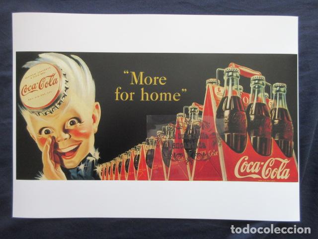 Coleccionismo de Coca-Cola y Pepsi: CARTEL - REPRODUCCION ANTIGUA PUBLICIDAD COCA COLA - TAMA&Ntilde;O 45 x 32 CM - DETALLE EN INTERIOR