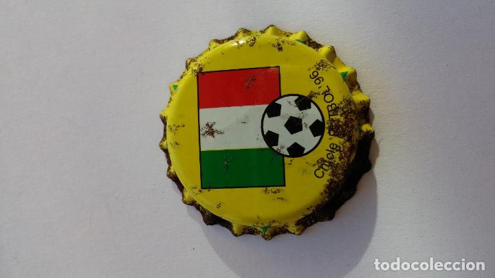 Collectionnisme de Coca-Cola et Pepsi: Chapa de chicle del mundial de futbol 1996 ,italia