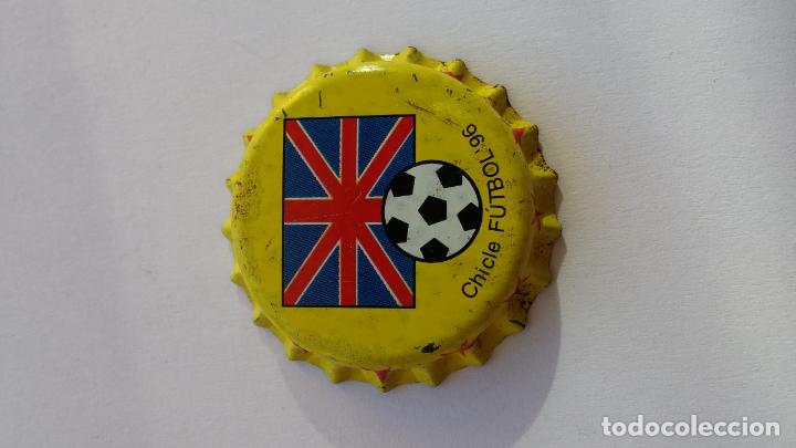 Collectionnisme de Coca-Cola et Pepsi: Chapa de chicle del mundial de futbol 1996 ,inglaterra