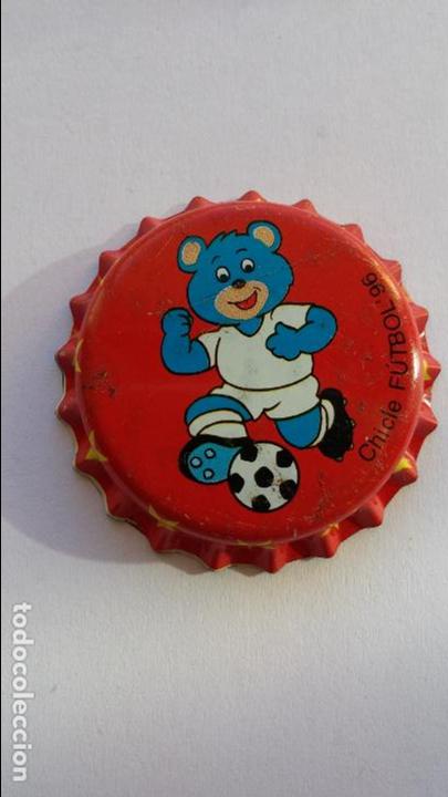 Collectionnisme de Coca-Cola et Pepsi: Chapa de chicle del mundial de futbol 1996