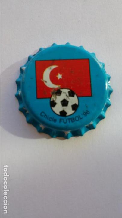 Collectionnisme de Coca-Cola et Pepsi: Chapa de chicle del mundial de futbol 1996