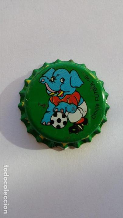 Collectionnisme de Coca-Cola et Pepsi: Chapa de chicle del mundial de futbol 1996