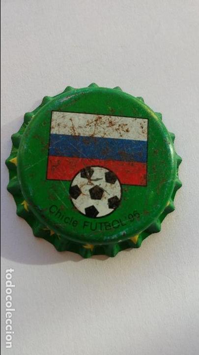 Collectionnisme de Coca-Cola et Pepsi: Chapa de chicle del mundial de futbol 1996