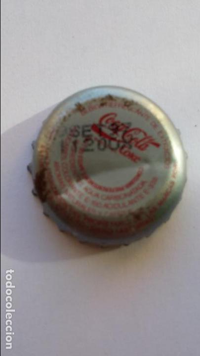Collectionnisme de Coca-Cola et Pepsi: Chapa de coca cola del mundial de futbol 1996 jugador oli
