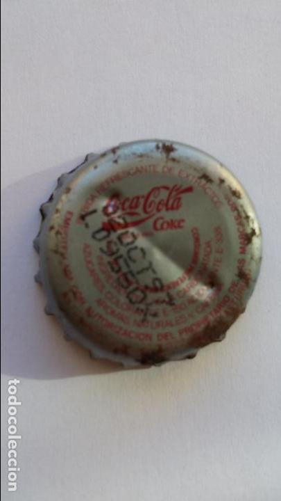 Collectionnisme de Coca-Cola et Pepsi: Chapa de coca cola del mundial de futbol 1996 ,jugador ferrer