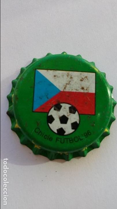 Collectionnisme de Coca-Cola et Pepsi: Chapa de chicle del mundial de futbol 1996